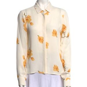 Reformation floral long sleeve blouse | Size XS